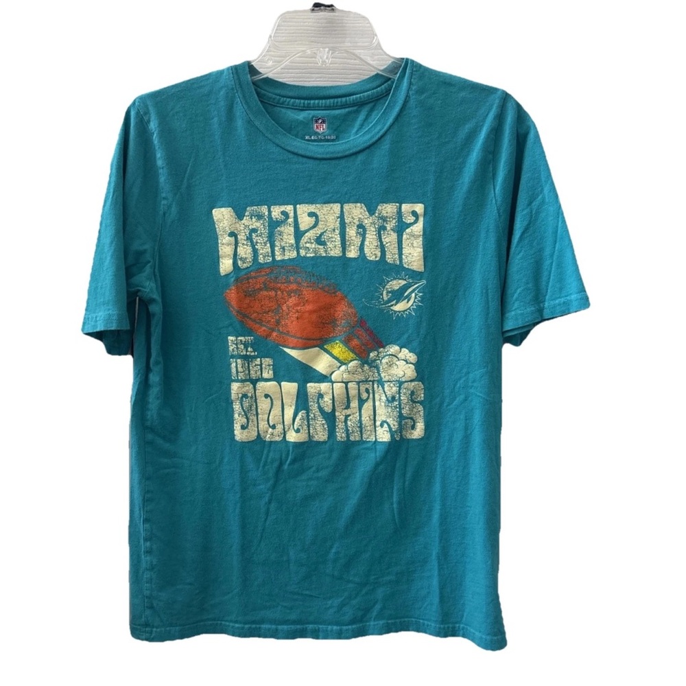 Vintage Miami Dolphins NFL T-Shirt 90s XL Boy Youth